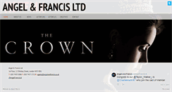 Desktop Screenshot of angelandfrancis.co.uk