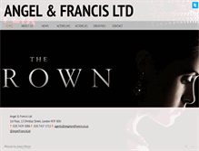 Tablet Screenshot of angelandfrancis.co.uk